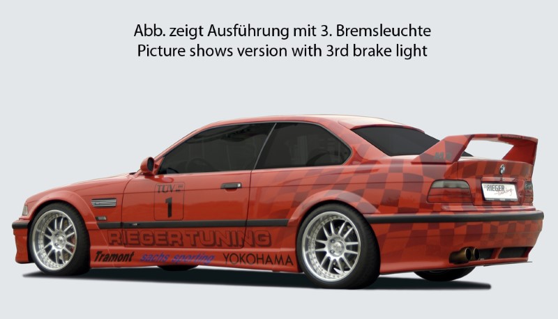 Achterspoiler BMW E36 Sedan Breedversie ll Riege
