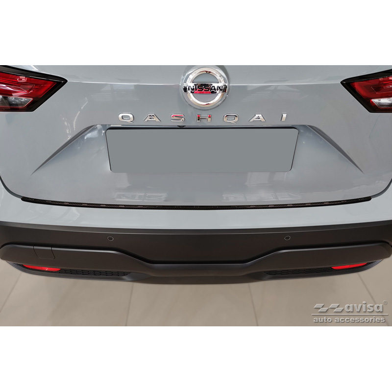 Echt 3D Carbon Achterbumperprotector  Nissan Qashqai III 2021- 'Ribs'