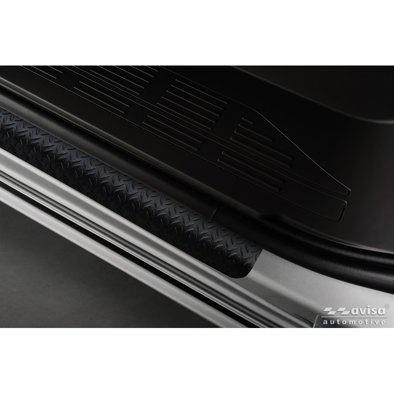 Aluminium Instaplijsten 'Riffled Plate'  Volkswagen Multivan T7 2021- - 4-delig - Zwart