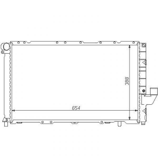 Radiator CROMA/THEMA/MAREA 92-00 654x388x32 2.4TD2.5TD +/-A