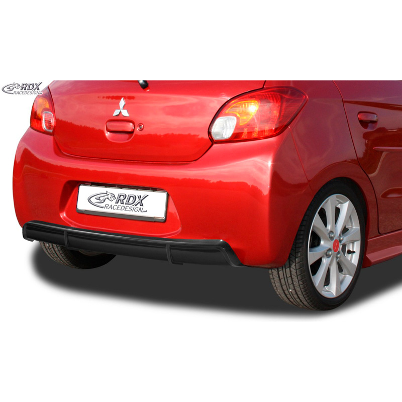 Achterskirt 'Diffusor'  Mitsubishi Spacestar 2012-2016 (ABS zwart glanzend)