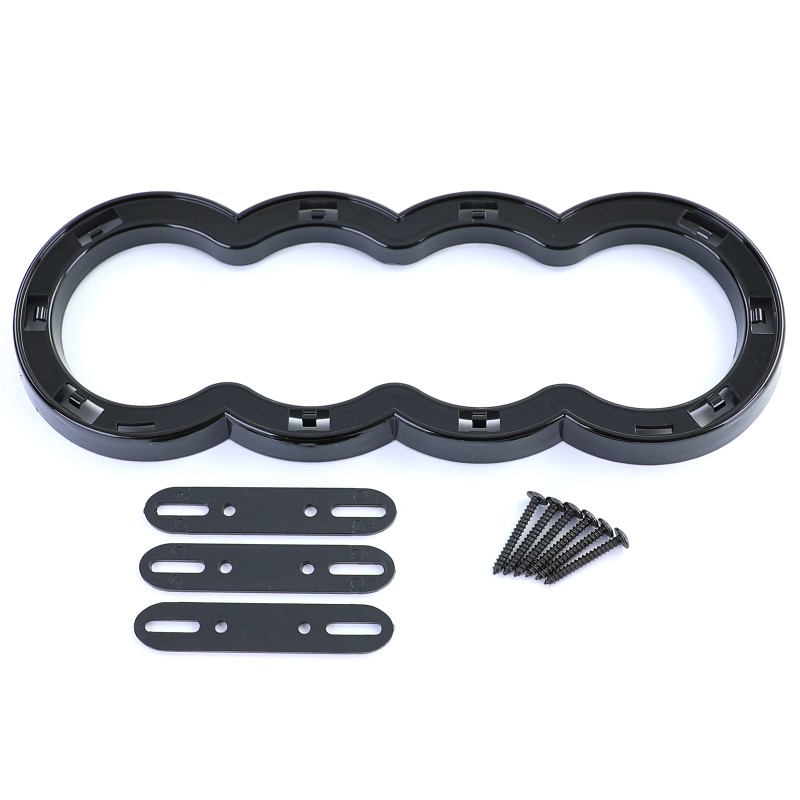 Grill Audi Q7 4L 05-09 Honingraad Glans zwart