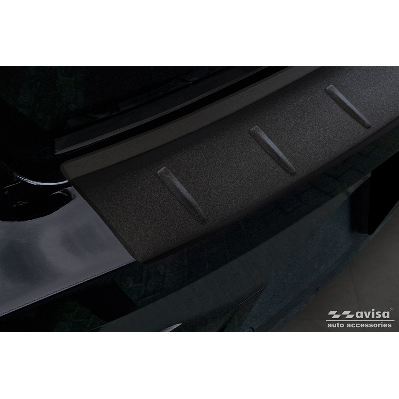Matzwart RVS Achterbumperprotector  Polestar 2 2019-2023 & Facelift 2023- 'Ribs'