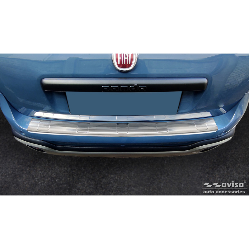 RVS Achterbumperprotector  Fiat Panda III Cross 2020- incl. Hybrid 'Ribs'