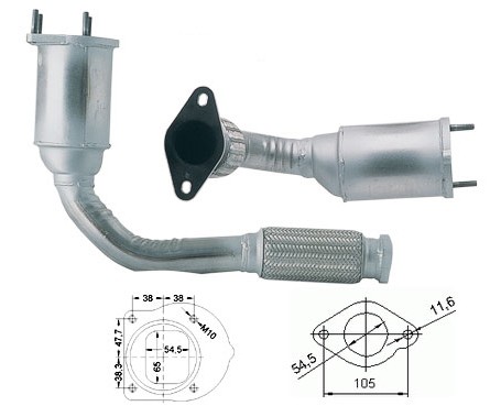 Ford MONDEO 1.8TD 1753 cc 66 Kw / 90 cv D18 Magnaflow CAT Bouwja