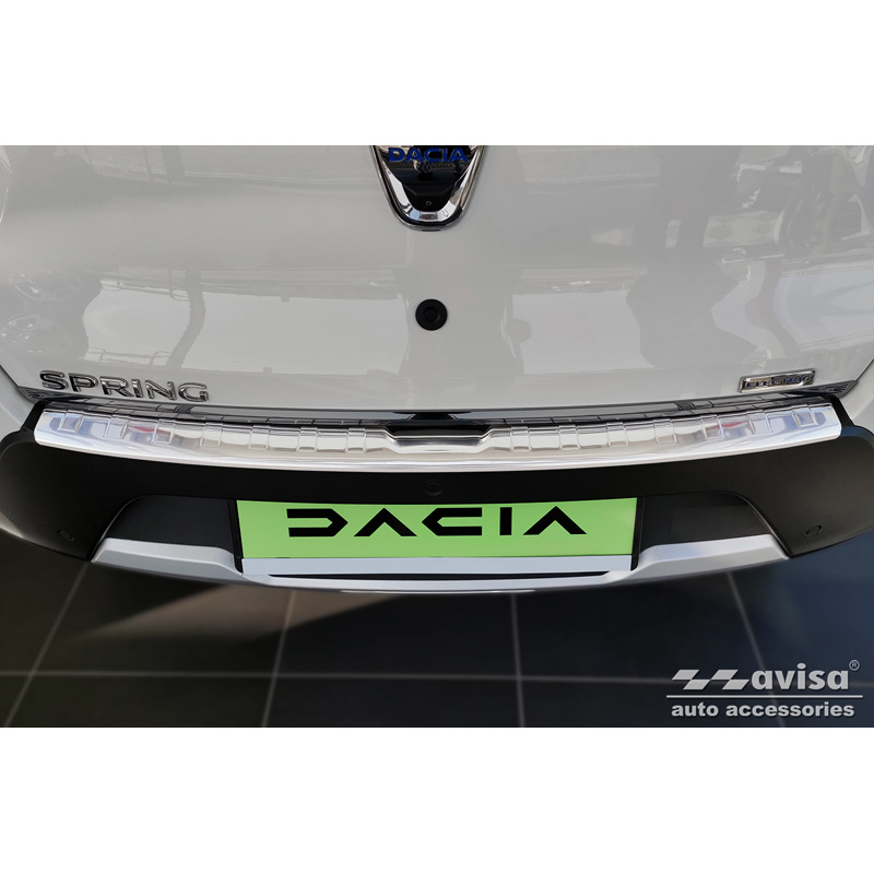 RVS Achterbumperprotector  Dacia Spring 2020- 'Ribs'
