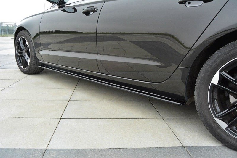 ZijSkirts Diffusers Audi A6 C7 Glanzend Zwart