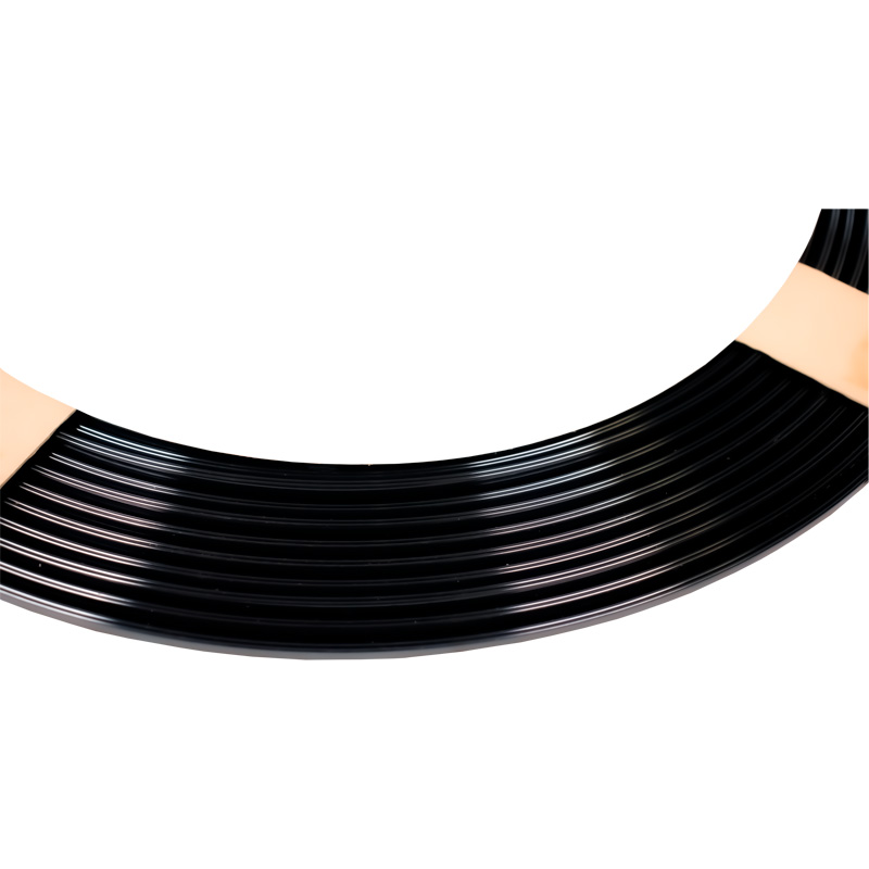 Trimbrite Zelfklevende Interieur & Exterieur strip - Zwart - Rol van 15 meter - U-profiel 8x5mm