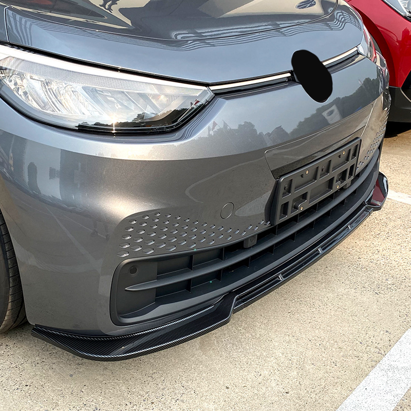 Voorspoilerlip  Volkswagen ID.3 2020- (Glanzend Zwart ABS)