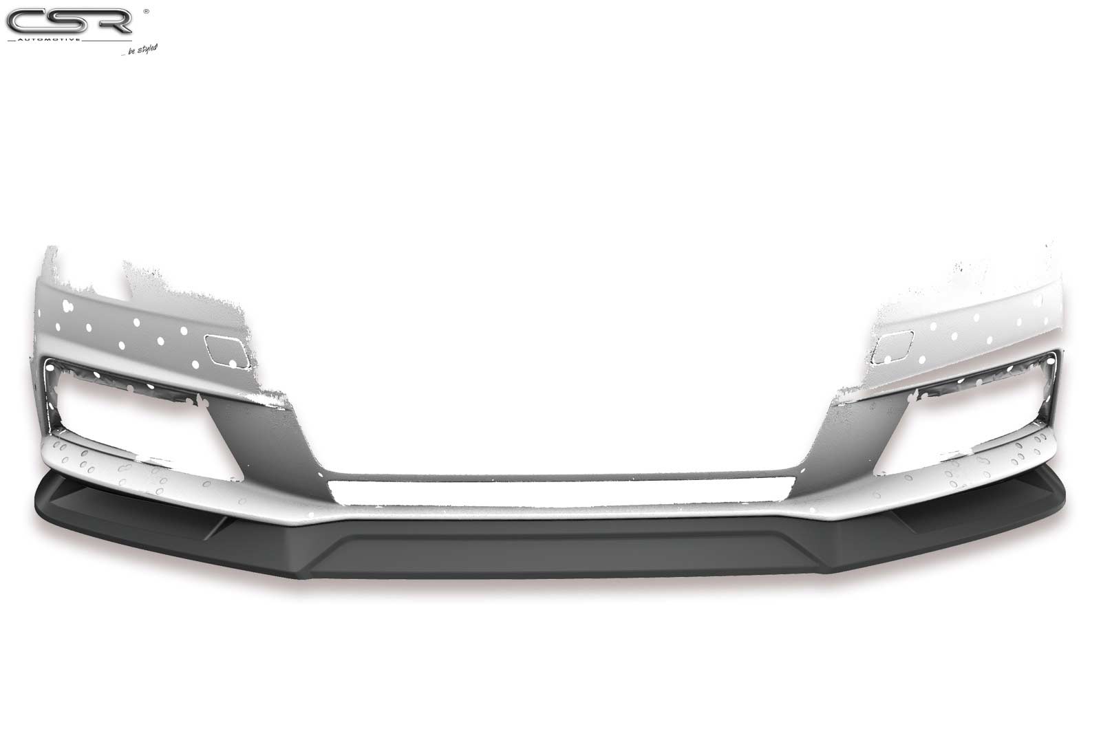 Voorspoiler Audi A4 B9 (type 8W) mat zwart
