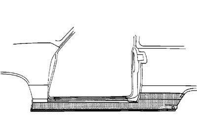 dorpel, 3 drs, links VW Golf 4, 1998-2003