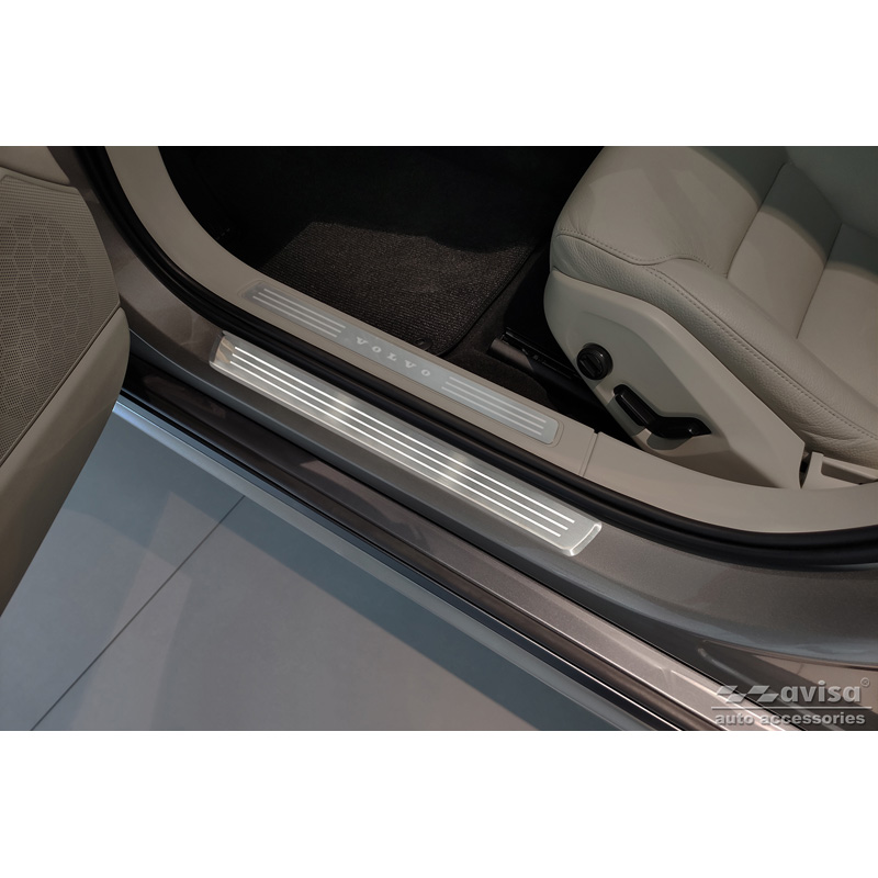 RVS Instaplijsten  Volvo V90 & V90 Cross Country 2016- - 'Engraved Lines' - 4-delig