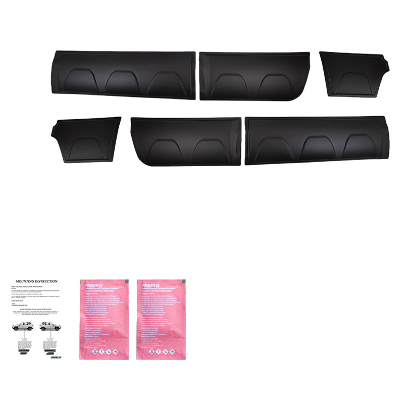 Deurpanelen  Volkswagen Amarok MK1 2010-2022 - Matzwart
