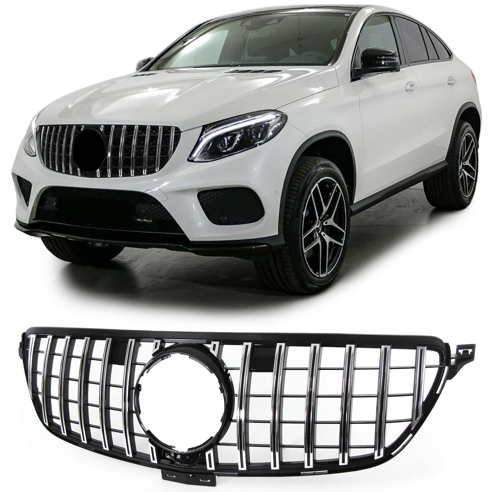 Grill Mercedes GLE Coupe C292 (15-19) GT-R Panamericana Design Chroom-OUTLET