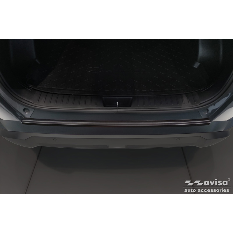 Zwart RVS Achterbumperprotector  Hyundai Kona II (SX2) excl. N-Line 2023-