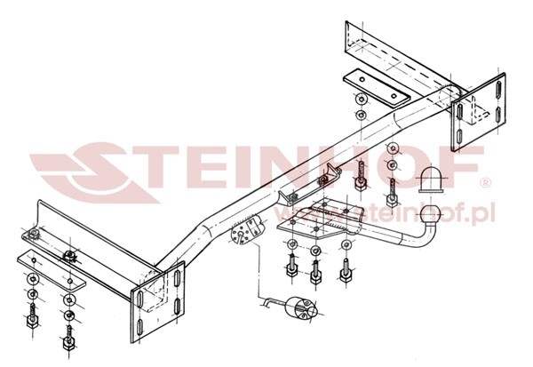 Trekhaak Dodge Caravan / Grand Caravan 09/1995-04/2001