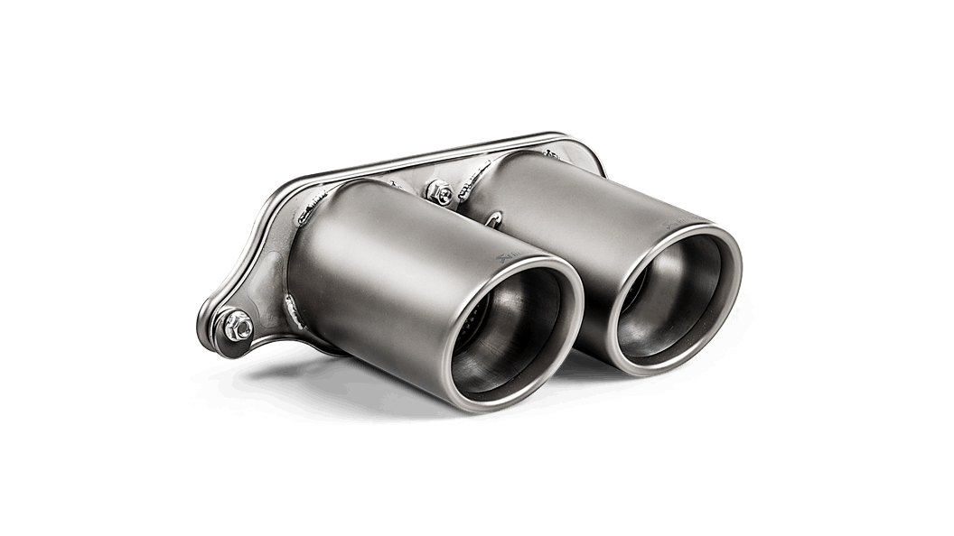 Akrapovic Porsche 911 GT3 RS (991.2) Matte Titanium Tail Pipe Set  (Fits Oem)
