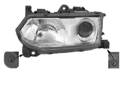koplamp, Hella, H1+H1, rechts,-07/1999 Alfa Romeo 145/146, 1994-