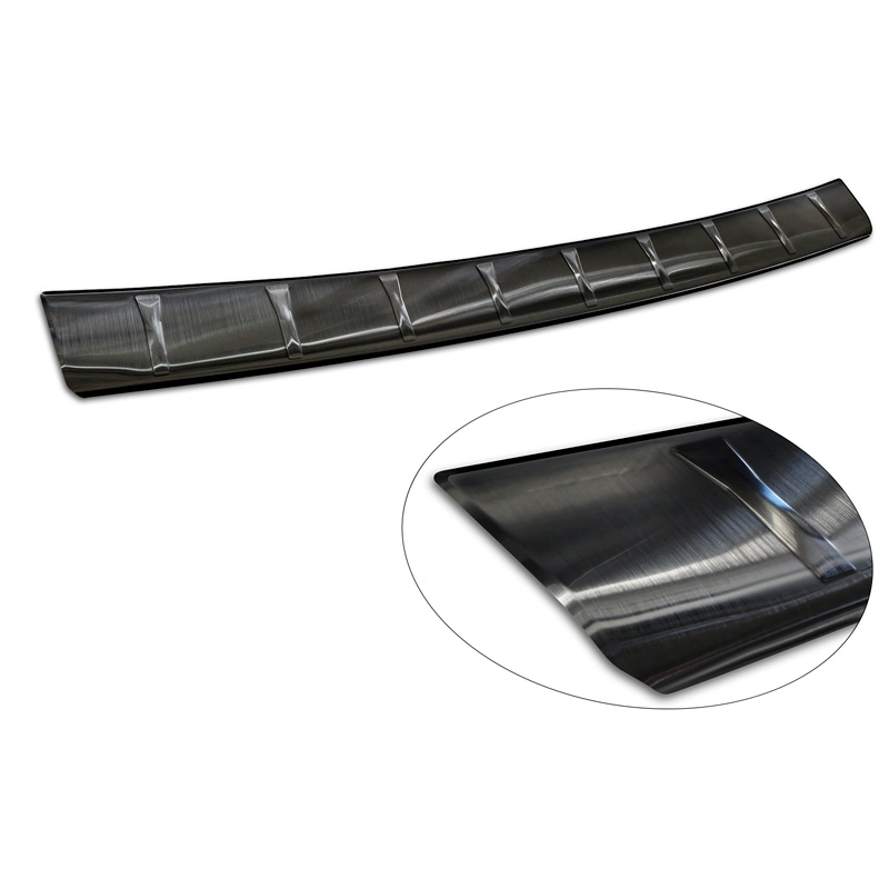 Zwart RVS Achterbumperprotector  Mercedes E-Klasse (S214) Estate 2023- 'Ribs'