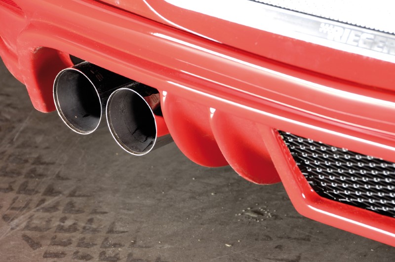 Achterbumper Diffusor Opel Astra H GTC Rieger(inclusief gaas)