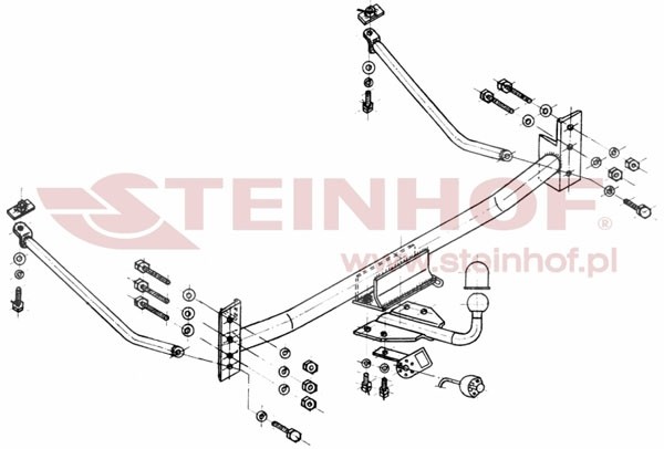 Trekhaak Audi A6 4D 06/1994-03/1997