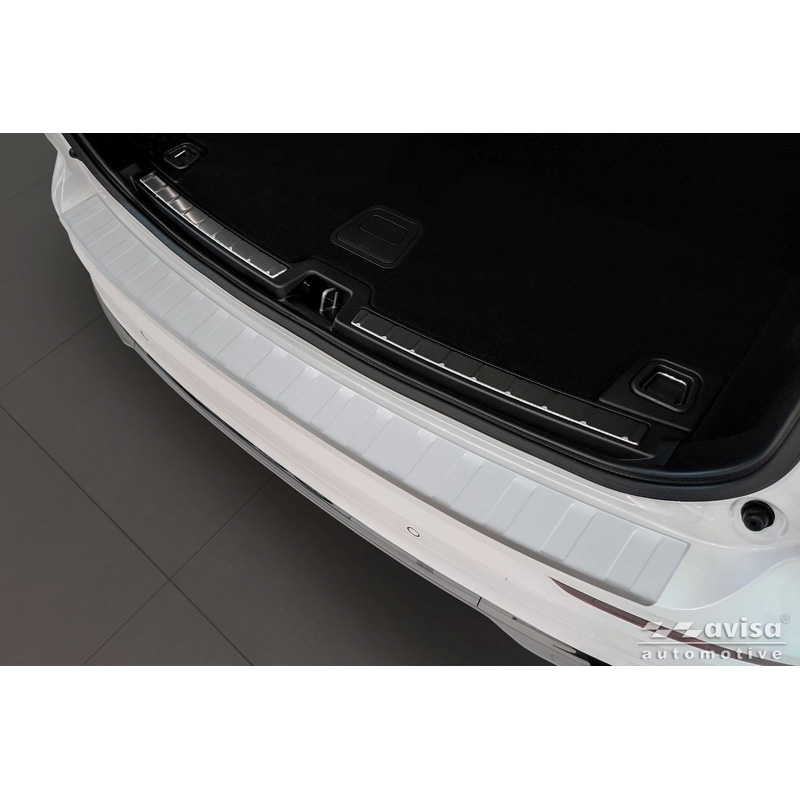 Avisa RVS gepoedercoate Achterbumperprotector  Volvo XC60 II 2017-2021 & FL 2021- incl. R-Design 'Soft Silver'