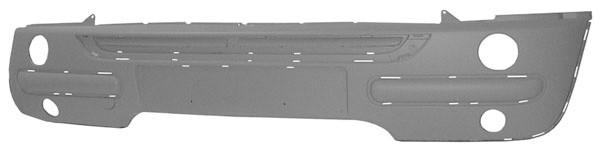 VoorBumper MINI 01-04 met GATEN voor Sierlijst