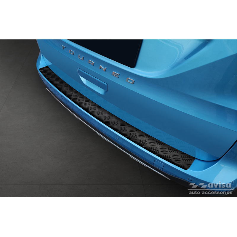 Matzwart Aluminium Achterbumperprotector  Ford Tourneo Connect III 2022- 'Riffled Plate'
