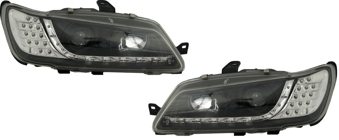 Koplampen Peugeot 306 97-00 Led Zwart