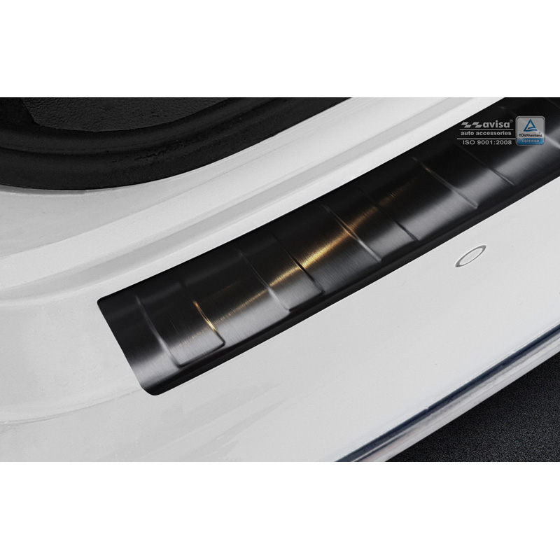 Zwart RVS Achterbumperprotector  Kia Optima Sedan 2015- Ribs'