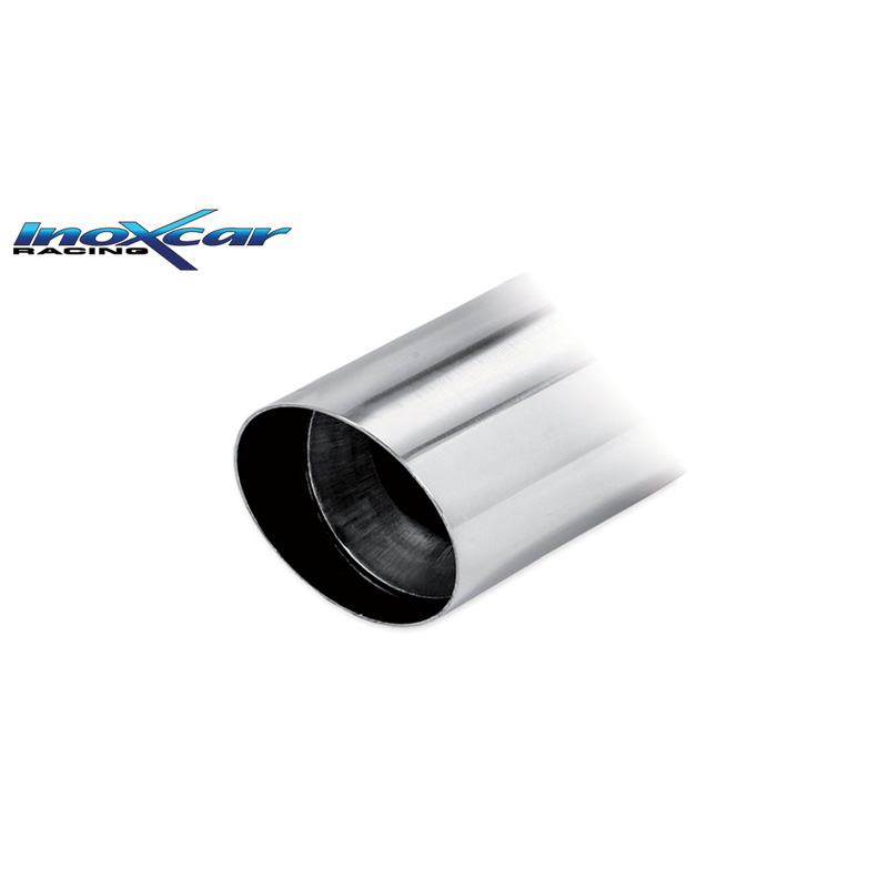 100% RVS Sportuitlaat  Peugeot 206 HDI 1.4 68pk 2001- 1x90mm Rally