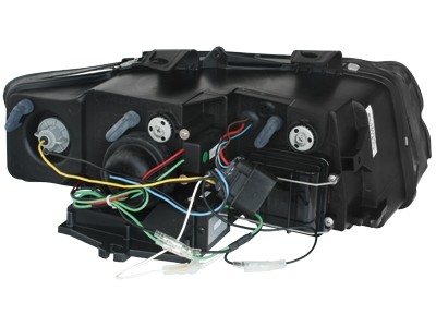 Koplampen passend voor Audi A4 8E Devil Eyes DRL look zwart