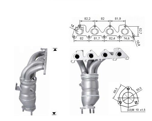 Seat LEON 1.4i 16V 1390 cc 63 Kw / 86 cv BXW Magnaflow CAT Bouwj