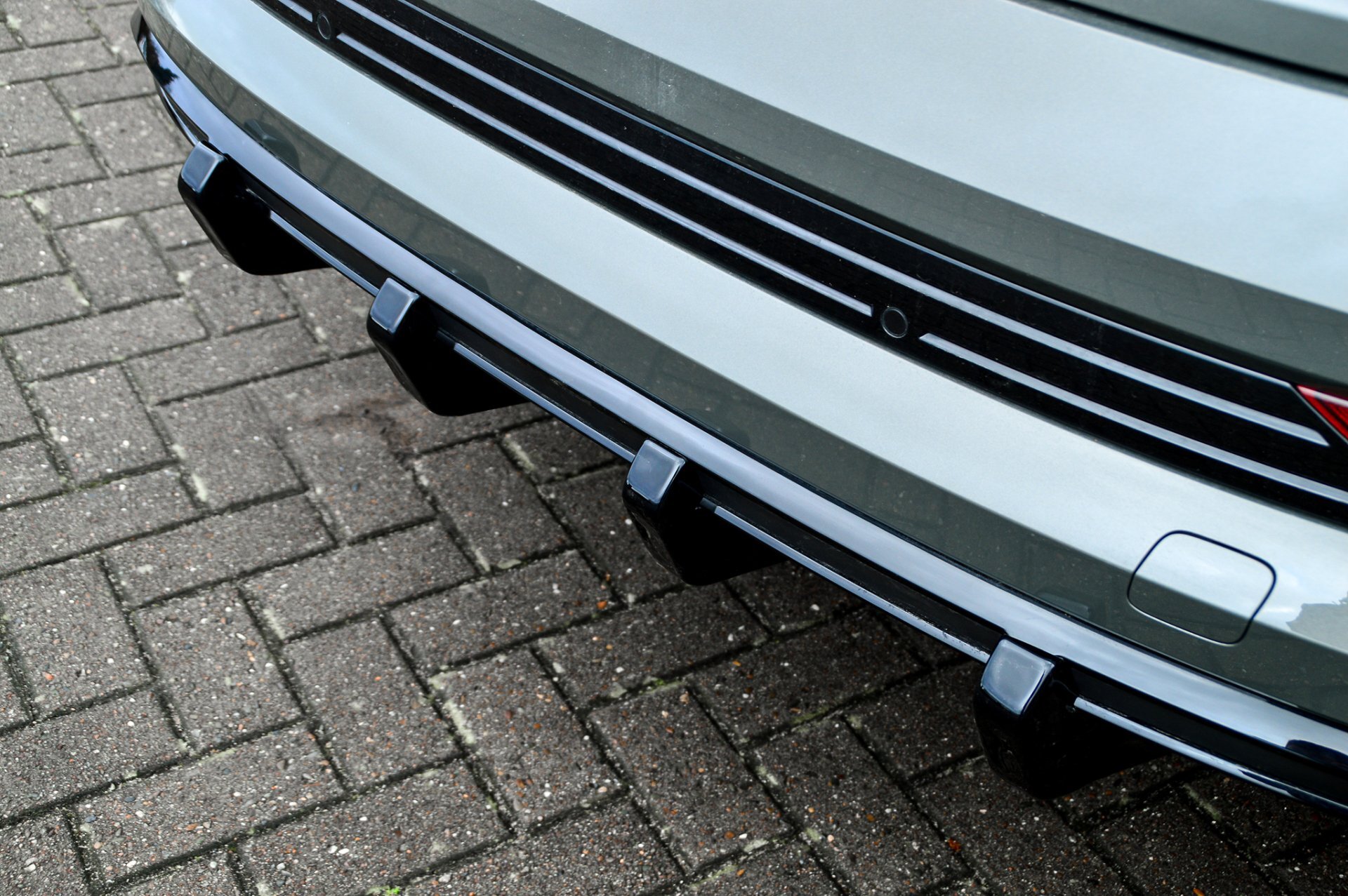 Diffuser Audi E-Tron S-Line IN Tuning Glans Zwart