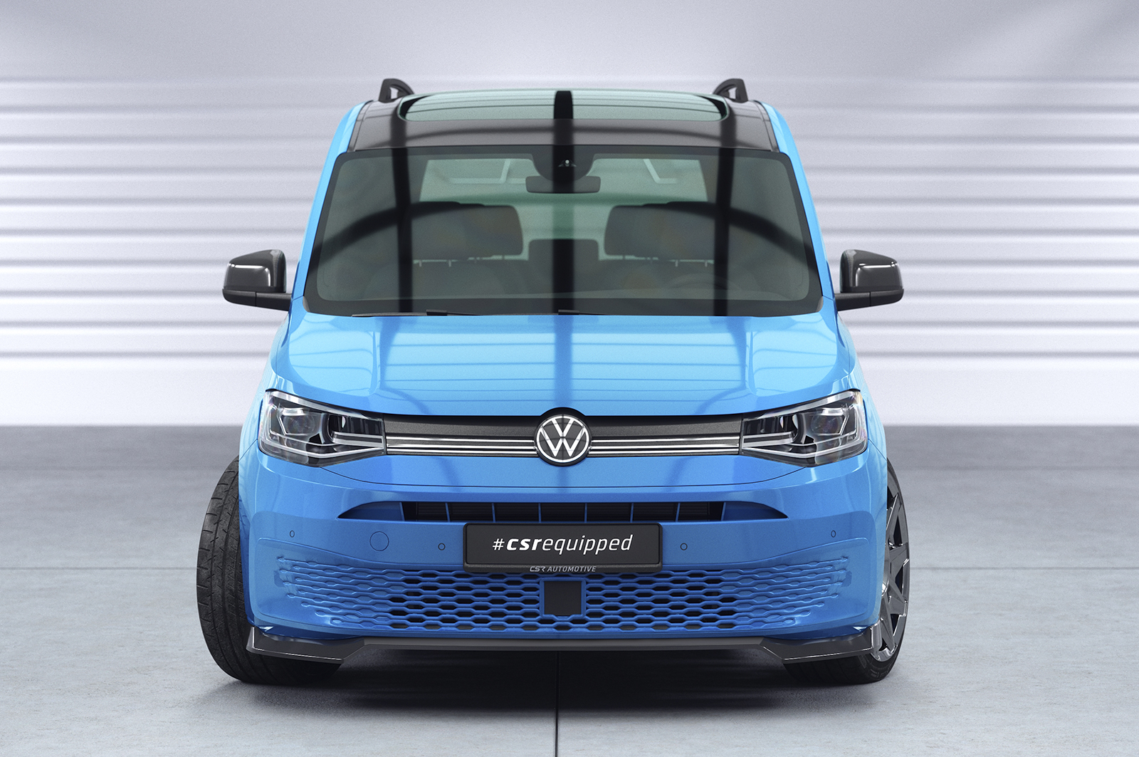 Voorspoiler Volkswagen Caddy Cargo CSR Glans Zwart
