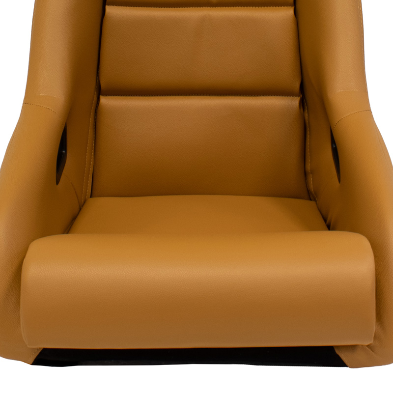 Sportstoel 'BS1' - Beige Kunstleder - Vaste polyester rugleuning - incl. sledes