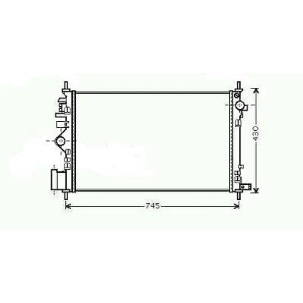 Radiator INSIGNIA 08->> 680x400x16. 2.0I TURBO