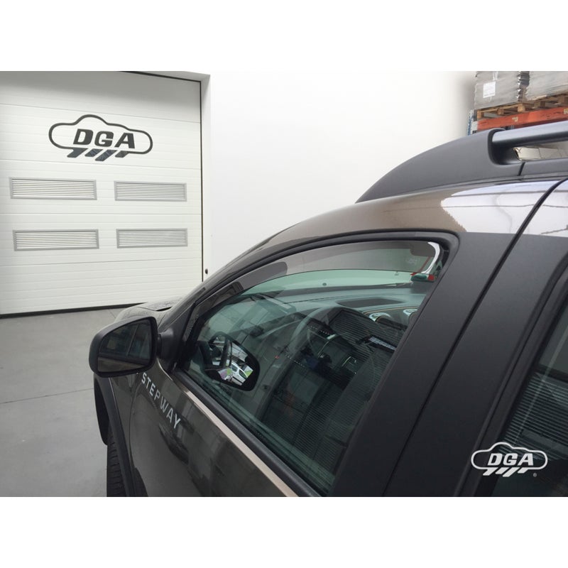 DGA Zijwindschermen  Dacia Logan II MCV & Sandero II 2013-2021 incl. Stepway (2-delig)