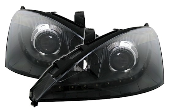 Koplampen Ford Focus 01-04 LED zwart
