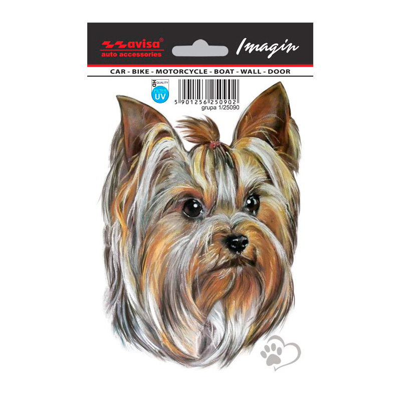 Auto Tattoo Sticker Yorkshire Terrier - 11x15,5cm
