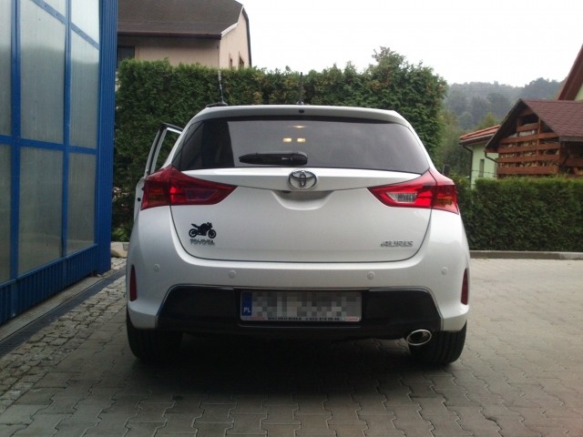 Einddemper Toyota Auris II 2013- RVS eindstuk 120x80mm Ovaal