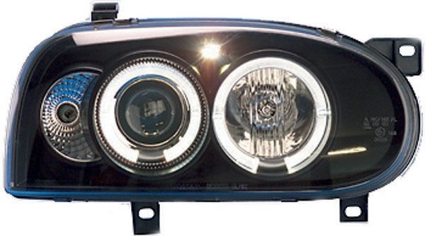 Koplampen VW Golf III 91-97 zwart