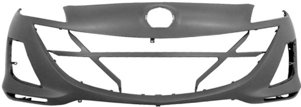 VoorBumper Mazda 3, 09-11 SPUITBAAR