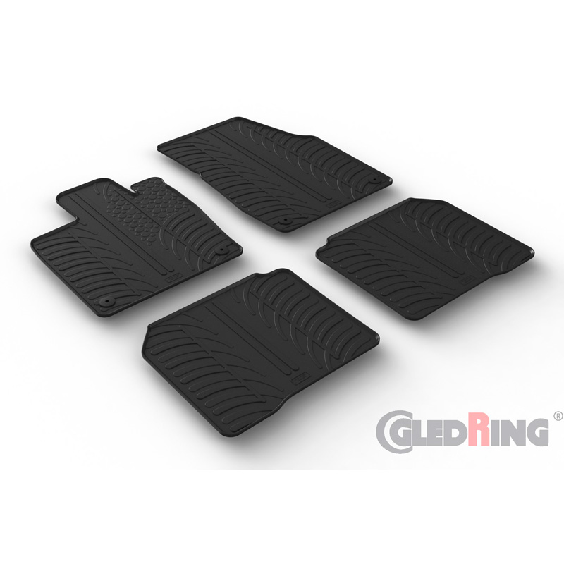 Rubbermatten  Volkswagen ID.7 & ID.7 Tourer 2023- (T profiel 4-delig + montageclips)
