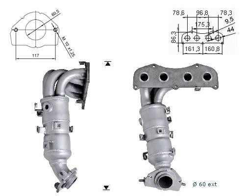 Toyota PREVIA 2.4i 16V 2362 cc 115 Kw / 156 cv 2AZFE Magnaflow C