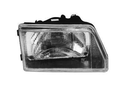 koplamp, H4, zwart huis, hydr verstelb, links Fiat Cinquecento,