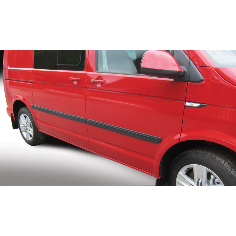 RGM Set Zijlijsten  Volkswagen Transporter T6 2015- Lange wielbasis Zwart
