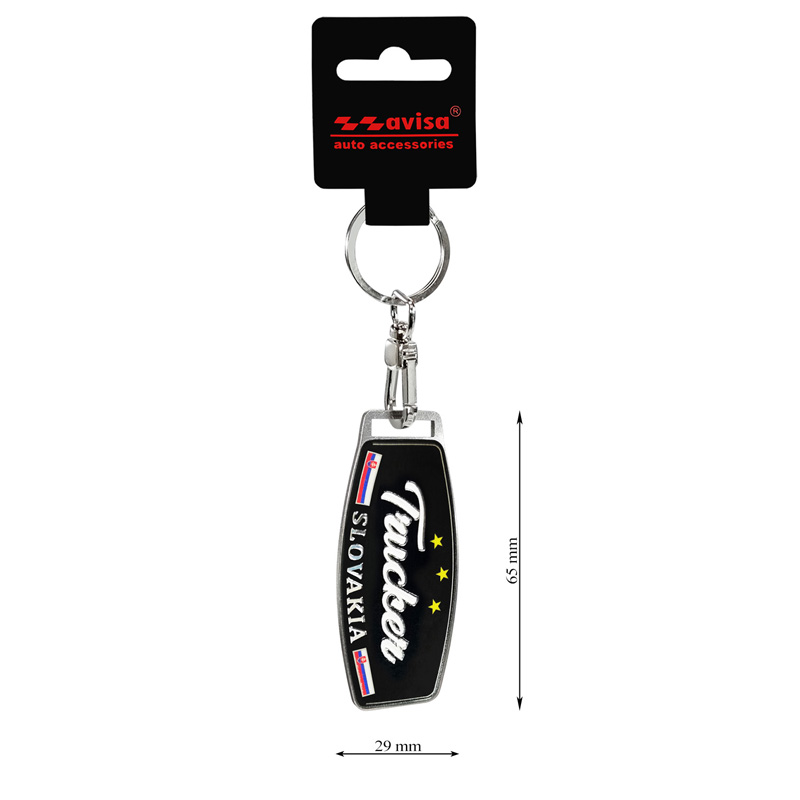 RVS sleutelhanger - Trucker/Slovakia