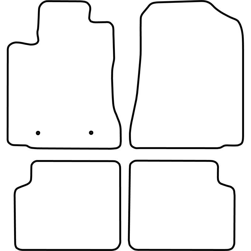 Automatten Velours  Toyota Corolla 2004-2008 3/5 deurs