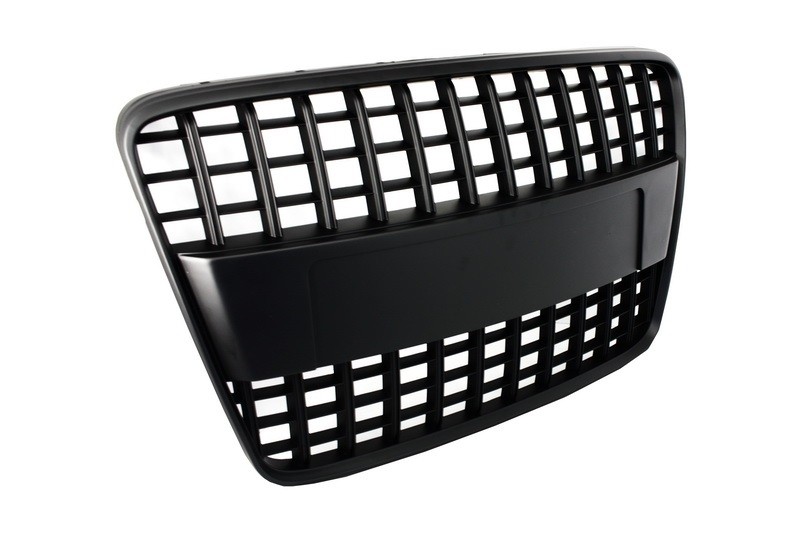 Grill Audi Q7 4L (2006-2015) S-Line Matte Black Embleemloos